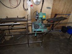 *PEDRAZZOLI Brown 250 Engineers Chop Saw with Feed Tables