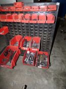 *Linbin Mobile Storage Rack containing Brass Pipe Ferrules - Aluminium & Other Components