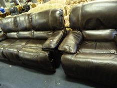 *Man-Wah-Clayton 3 Seater Reclining Settee & Single Chair