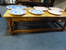 Oak Long John  Coffee Table