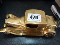 Brass Model of The Bugatti Tipo 44