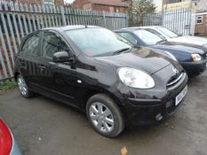 Nissan Micra Pure Drive Registration Number NA12 PUW - Black