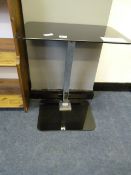 Black Glazed Lap Top Computer Table