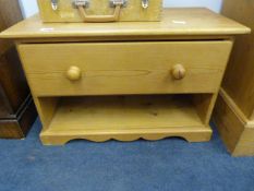 Small Pine Table with Drawer