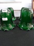4 Green Lamp Shades