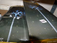 *3 Boxed Solar LED Snowflake Lights