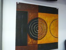 Large Unframed Canvas Painting