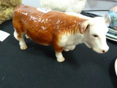 Ceramic Herefordshire Bull Figurine