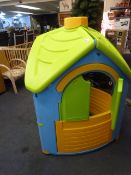 *Children's Lime Green & Blue 3 Sided Play House
