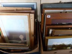 2 Boxes of Framed Prints