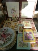 Large Quantity of Fairy Plates - Books - Ornaments etc