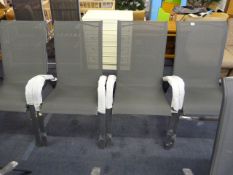 *Set of 4 Grey Charcoal Patio Chairs