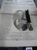 Siege of Lady Smith Chronicle Medal & Original Postcard