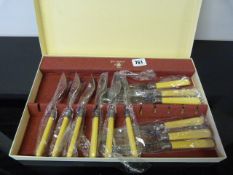 Boxed Set of Inkermann Silver Plated Fish Knives & Forks
