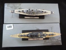 2 Atlas Edition 2nd World War Boats - The Bismark & The Hood