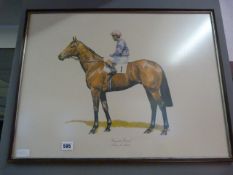 Framed Print Depicting Brigadier Gerrard