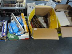 2 Boxes of 78 Records  - Box Containing Massage Fans & Tachostrobe