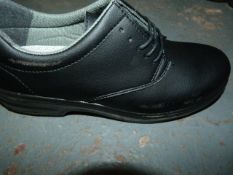 *Pair of Black Lace Up Working Shoes - Size 7