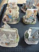 Collection of 6 Lilliput Lane Cottages