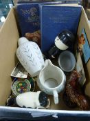 Box Containing Homepride Flour Man - 1970's Lamp Shade - Sadler Jug etc