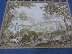 Large Wall Hanging Depicting A Georgian Country Scene