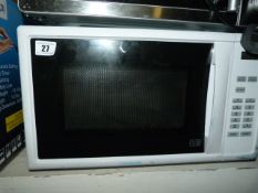 *Cookworks 800 Watt White Microwave Oven