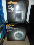*Challenge Ceramic Fan Heater & Challenge Oscillating Fan Heater