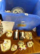 Box Containing Hornsea Wares - Toby Jugs - Cabinet Plates - Beswick Horses etc