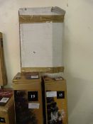 *6ft Pre-Lit Snowy Tree & 2 x 4ft Fibre Optic Trees