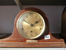 Mahogany Art Deco Mantel Clock