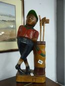 Treen Golf Figure