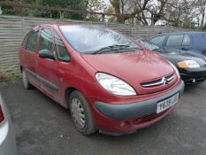 Citroen Picasso Xsara - Registration Number Y639 LUG - DOCUMENTS WILL BE IN OFFICE FRIDAY