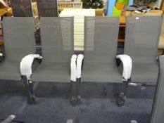 *Set of 4 Grey Charcoal Patio Chairs