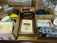 5 Boxes of Bric-a-Brac - Picture Frames - Fibre Lights etc