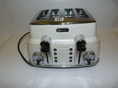 *DELONGHI SCULTURA 4 SLICE TOASTER