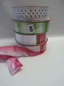 *4 Rolls of Kirklands Wire Edged Ribbon