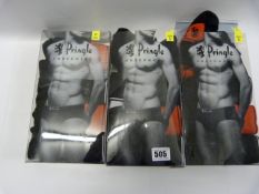 *3 Packs of Pringle Mens Underwear - Small