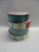 *4 Rolls of Kirklands Wire Edged Ribbon
