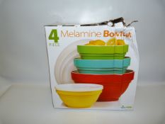 *MELAMINE BOWLS 4PC FY15