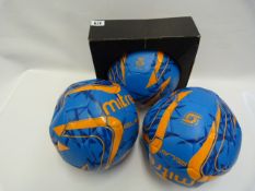 *3 Blue Mitre Footballs