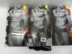 *3 Packs of Pringle Mens Underwear - Small