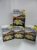 *4 Boxed Sets of The Ultimate Wash Dry & Polish Auto Car Care Kits