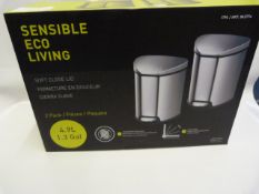 *EKO 4.9L 2 PK SOFT CLOSE Pedal Bin Set