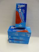 *5 Boxes of Ziploc Easy Open Freezer Bags