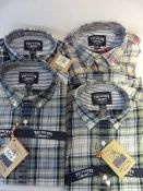 *4 THE NEW IVY BRAND CHECKED SHIRTS