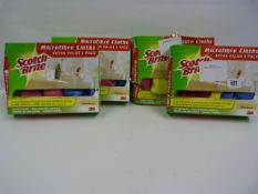 *4 Boxes of SCOTCH BRITE M/FIBRE  Cleaners