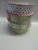 *4 Rolls of Kirklands Wire Edged Ribbon