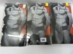 *3 Packs of Pringle Mens Underwear - Small