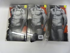 *3 Packs of Pringle Mens Underwear - Small
