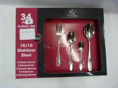 *Viners 34 Piece Cutlery Set